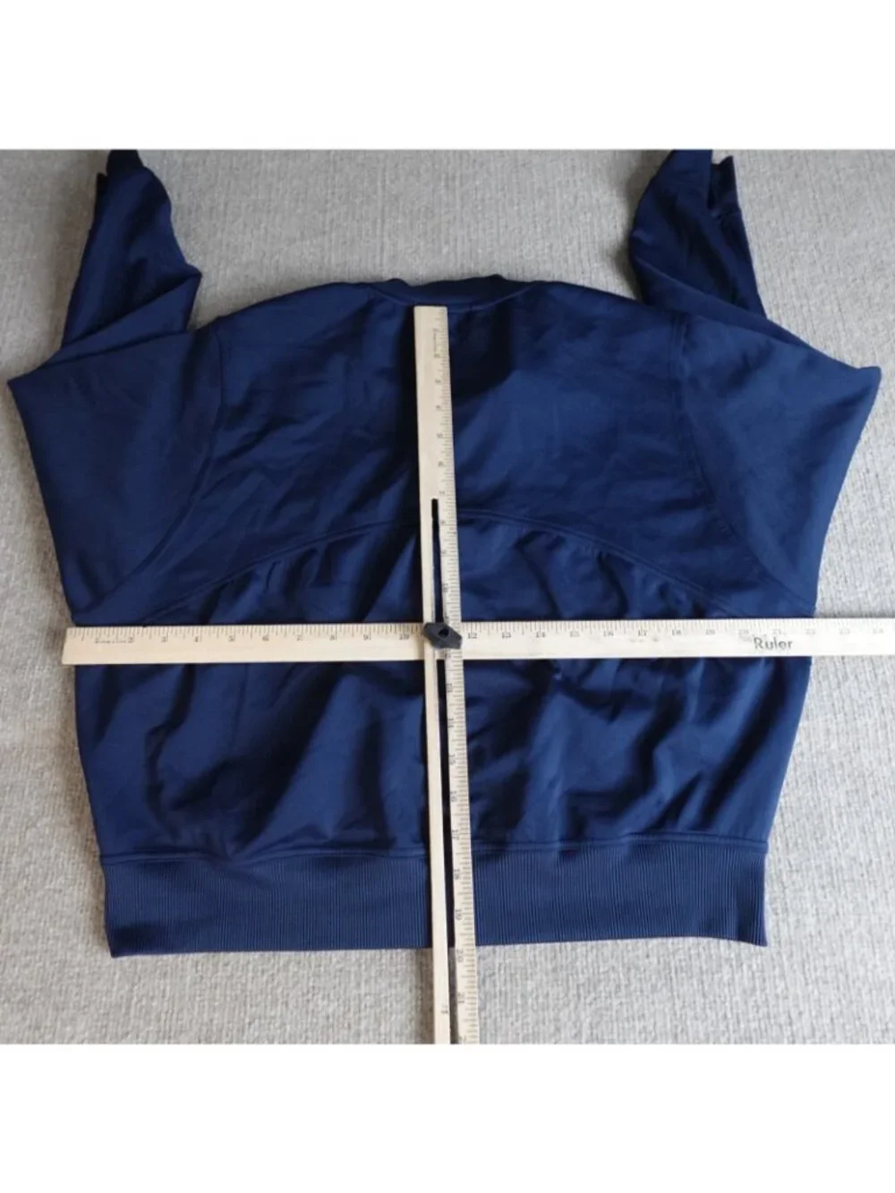 Adidas Stella McCartney Women's Jacket Medium Blue Full Zip Cropped Barricade